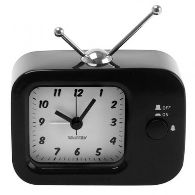 Будильник "Retro TV", чорний Будильник "Retro TV", чорний