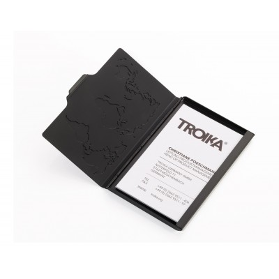  Візитниця з тисненням Global Contacts чорна 
