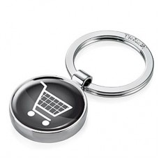 Брелок Troika Shopping, чорний Брелок Troika Shopping, чорний