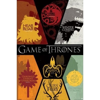 Постер "Game of Thrones (Sigils) / Игра Престолов" 61 x 91,5 cм Постер "Game of Thrones (Sigils) / Игра Престолов" 61 x 91,5 cм