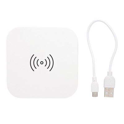 Зарядка беспроводная с 2 USB портами белая 5W Зарядка беспроводная с 2 USB портами белая 5W