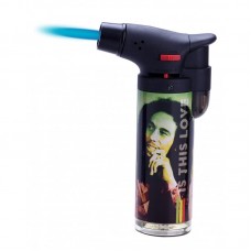 Зажигалка с голубым пламенем Bob Marley 