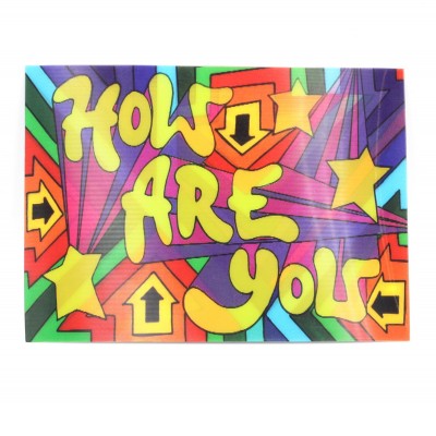 3D листівка "HOW ARE YOU" 