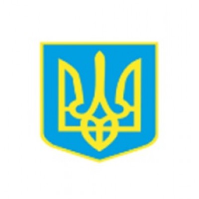 Магніт автомобільний "Тризуб" 15х15 см, блакитний