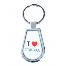 Брелок "I Love Odessa", білий Брелок "I Love Odessa", білий