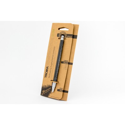  Кулькова ручка Troika Construction SLIM, чорний 