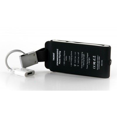 Брелок-зарядка Power Keyring 1500 mAh з ліхтариком Брелок-зарядка Power Keyring 1500 mAh з ліхтариком