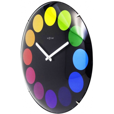 Часы настенные "Dots Dome", черные Ø35 см Часы настенные "Dots Dome", черные Ø35 см