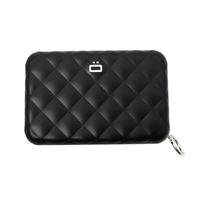 Гаманець на блискавці OGON Quilted zipper на 24 картки, чорний Гаманець на блискавці OGON Quilted zipper на 24 картки, чорний