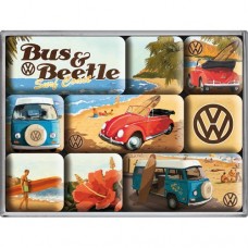 Набор из 9 магнитов "VW Beach" Nostalgic Art (83053)