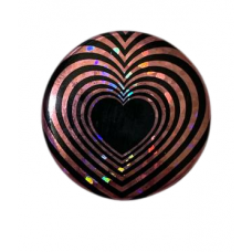 Значок "OP Heart Blak/pink" d 2.5см Значок "OP Heart Blak/pink" d 2.5см