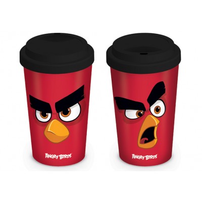 Эко кружка для путешествий (с крышкой) Angry Birds (Red) Эко кружка для путешествий (с крышкой) Angry Birds (Red)