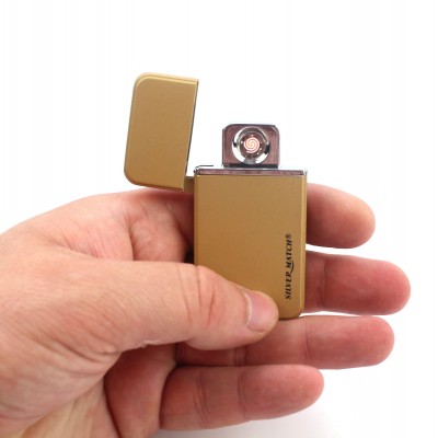 Беспламенная зажигалка Limehouse USB, золотого цвета