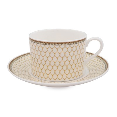 Чашка чайная с блюдцем Antler Trellis Ivory Чашка чайная с блюдцем Antler Trellis Ivory