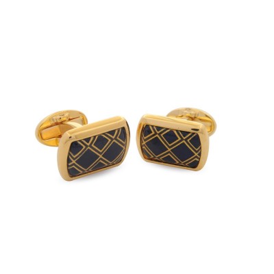 Запонки Navy Diamond прямоугольные Запонки Navy Diamond прямоугольные