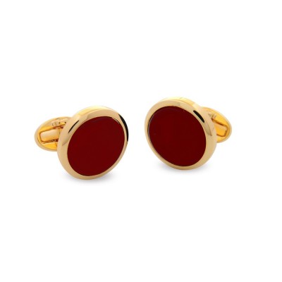 Запонки Deep Red круглые Запонки Deep Red круглые