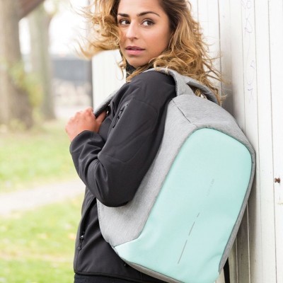 Рюкзак антивор городской XD Design Bobby Compact 14", Mint Green (P705.537)