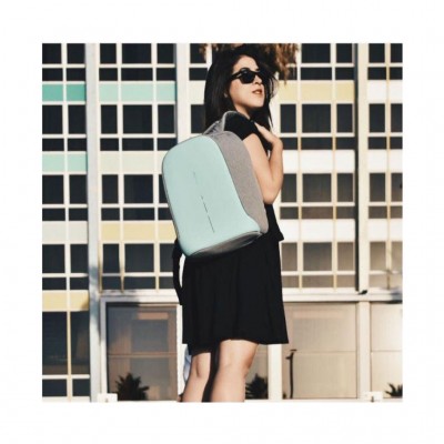 Рюкзак антивор городской XD Design Bobby Compact 14", Mint Green (P705.537)